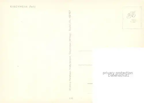 AK / Ansichtskarte Kirchheim_Teck  Kirchheim Teck