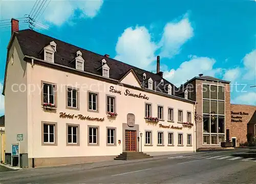 AK / Ansichtskarte Bitburg Hotel Restaurant Zum Simonbr Bitburg