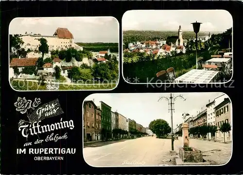 AK / Ansichtskarte Tittmoning_Salzach Burg Stadtplatz  Tittmoning Salzach