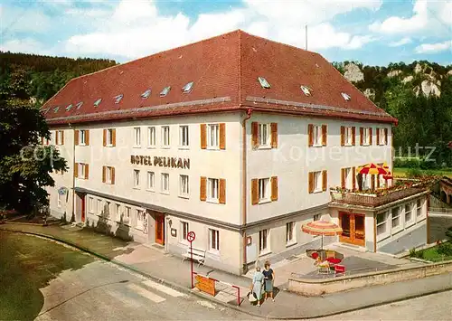 AK / Ansichtskarte Beuron_Donautal Hotel Pelikan Beuron Donautal