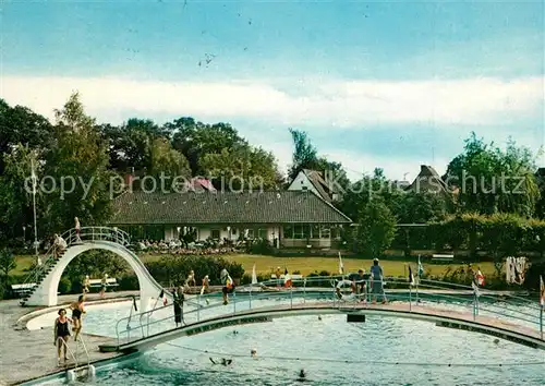 AK / Ansichtskarte Bad_Bevensen Rosen Cafe Schwimmbad Bad_Bevensen