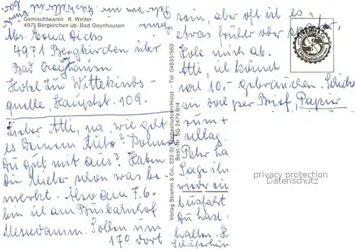 AK / Ansichtskarte Bergkirchen_Bad_Oeynhausen  Bergkirchen_Bad