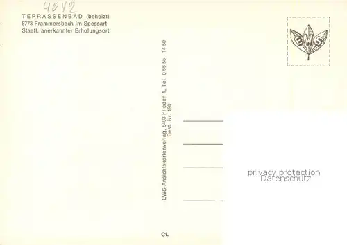 AK / Ansichtskarte Frammersbach Terrassenbad  Frammersbach