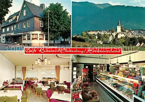 AK / Ansichtskarte Winterberg_Hochsauerland Cafe Kr?mer  Winterberg_Hochsauerland