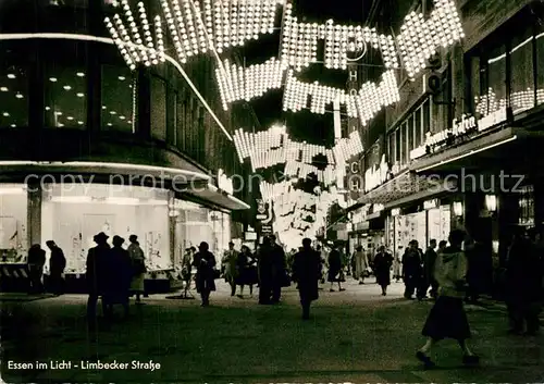 AK / Ansichtskarte Essen_Ruhr Limbecker Strasse Essener Lichtwochen Essen_Ruhr