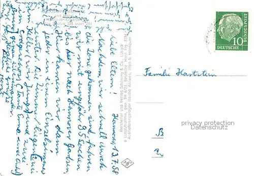 AK / Ansichtskarte Garbsen Autobahn Rasthaus Fliegeraufnahme Garbsen