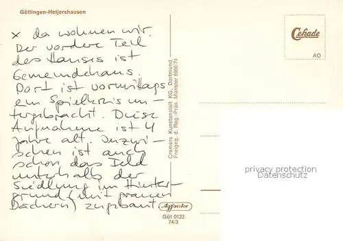 AK / Ansichtskarte Hetjershausen Fliegeraufnahme Hetjershausen