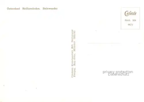 AK / Ansichtskarte Heiligenhafen_Ostseebad Steinwarder Fliegeraufnahme Heiligenhafen_Ostseebad