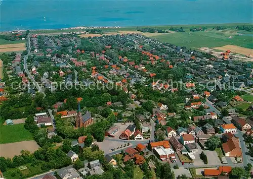 AK / Ansichtskarte Burhave Fliegeraufnahme Burhave
