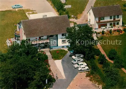 AK / Ansichtskarte Holzem_Eifel Hotel Pension Waldhof Fliegeraufnahme Holzem Eifel
