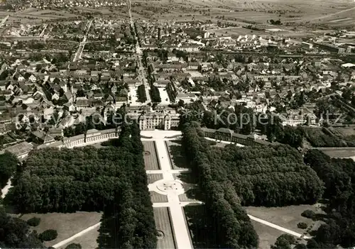 AK / Ansichtskarte Schwetzingen Schlossgarten Fliegeraufnahme Schwetzingen