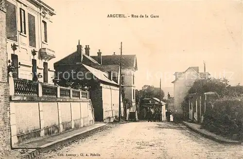 AK / Ansichtskarte Argueil Rue de la Gare Argueil