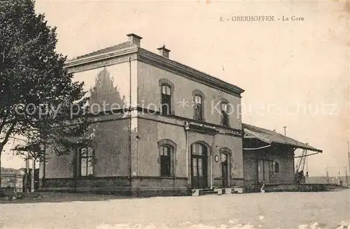AK / Ansichtskarte Oberhoffen les Wissembourg La Gare  Oberhoffen les Wissembourg