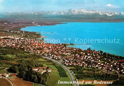 AK / Ansichtskarte Immenstaad_Bodensee Fliegeraufnahme mit Schloss Hersberg Immenstaad_Bodensee