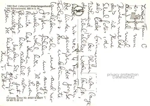 AK / Ansichtskarte Unterlengenhardt Fliegeraufnahme Unterlengenhardt