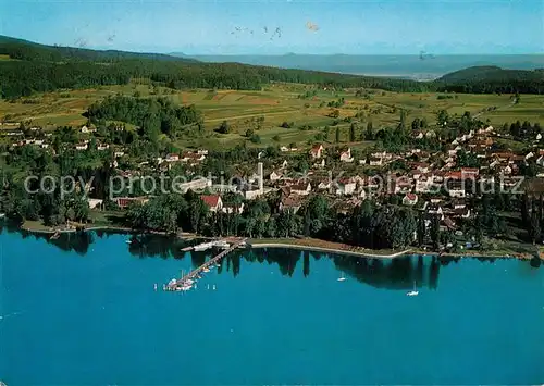 AK / Ansichtskarte Gaienhofen Fliegeraufnahme am Bodensee Gaienhofen