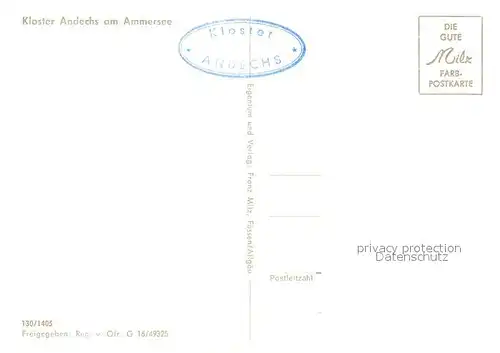 AK / Ansichtskarte Kloster_Andechs Fliegeraufnahme mit Ammersee Kloster_Andechs