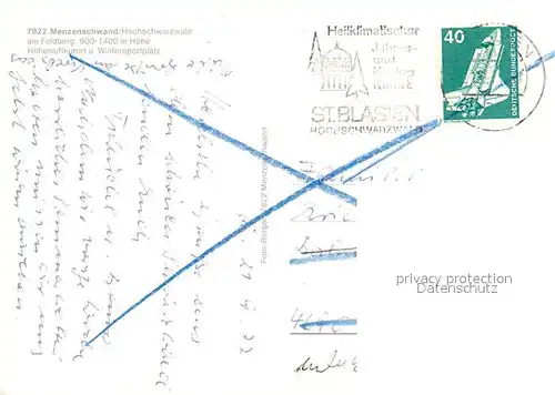 AK / Ansichtskarte Menzenschwand Fliegeraufnahme Feldberg  Menzenschwand