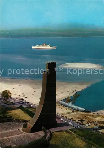 AK / Ansichtskarte Laboe Fliegeraufnahme Wahrzeichen Laboe