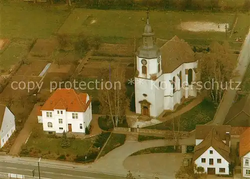 AK / Ansichtskarte Rheder_Nethe Schlaun Pfarrkirche Fliegeraufnahme Rheder Nethe