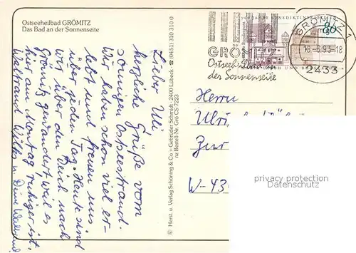 AK / Ansichtskarte Groemitz_Ostseebad Fliegeraufnahme Groemitz_Ostseebad