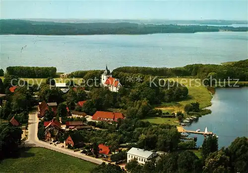 AK / Ansichtskarte Bosau am Grossen Ploener See Fliegeraufnahme Bosau