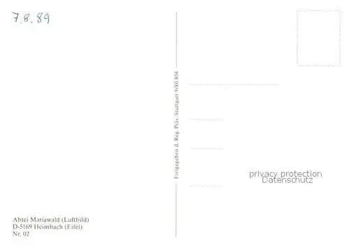 AK / Ansichtskarte Heimbach_Eifel Abtei Mariawald Heimbach Eifel