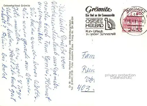 AK / Ansichtskarte Groemitz_Ostseebad Fliegeraufnahme Groemitz_Ostseebad