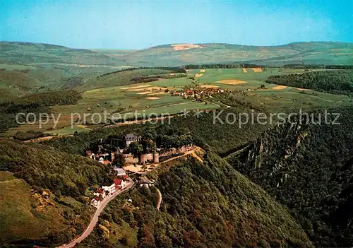 AK / Ansichtskarte Dhaun Schloss Dhaun bei Kirn Fliegeraufnahme Dhaun