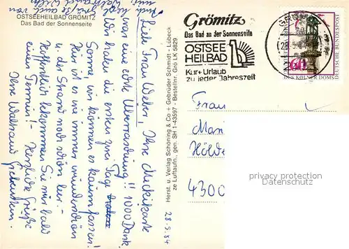 AK / Ansichtskarte Groemitz_Ostseebad Fliegeraufnahme Groemitz_Ostseebad