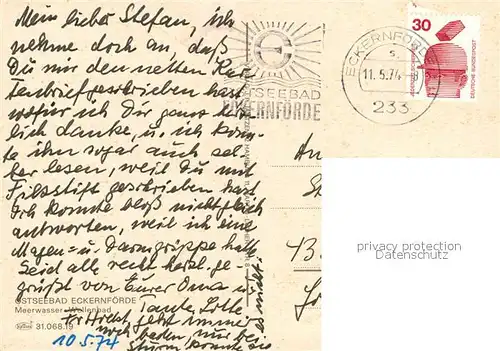 AK / Ansichtskarte Eckernfoerde Meerwasser Wellenbad Eckernfoerde