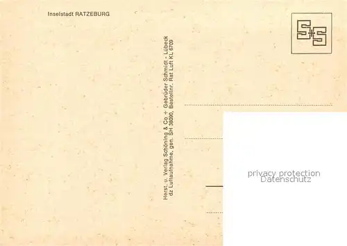 AK / Ansichtskarte Ratzeburg Fliegeraufnahme Ratzeburg