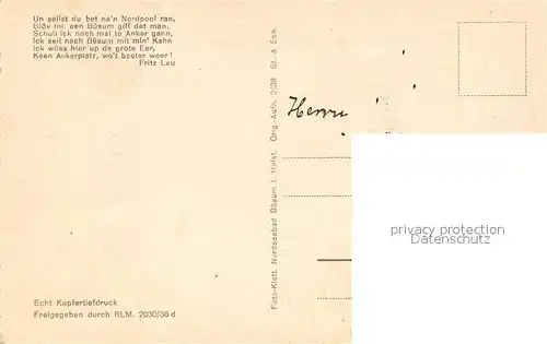 AK / Ansichtskarte Buesum_Nordseebad Fliegeraufnahme Hafeneinfahrt Buesum_Nordseebad