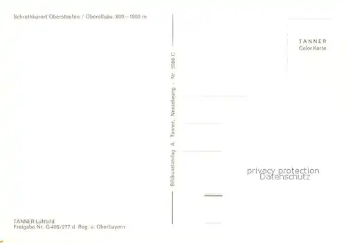 AK / Ansichtskarte Oberstaufen Fliegeraufnahme Oberstaufen