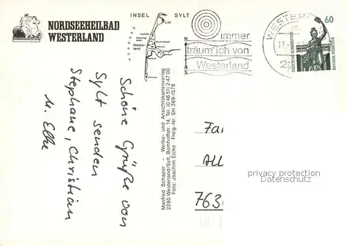 AK / Ansichtskarte Westerland_Sylt Fliegeraufnahme Westerland_Sylt