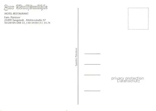 AK / Ansichtskarte Tangstedt_Pinneberg Hotel Restaurant Zur Wulfsmuehle Fliegeraufnahme Tangstedt_Pinneberg