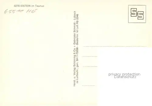 AK / Ansichtskarte Idstein Fliegeraufnahme Idstein