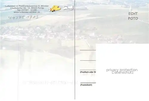 AK / Ansichtskarte Penig Fliegeraufnahme Penig