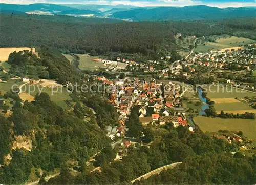 AK / Ansichtskarte Helmarshausen Fliegeraufnahme Helmarshausen