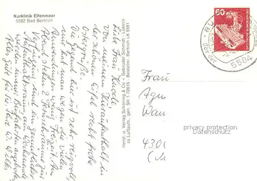 AK / Ansichtskarte Bad_Bertrich Kurklinik Elfenmaar Bad_Bertrich