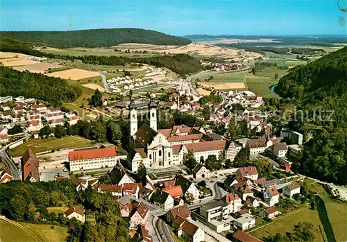 AK / Ansichtskarte Zwiefalten_Wuerttemberg Benediktiner Klosterkirche Fliegeraufnahme Zwiefalten Wuerttemberg