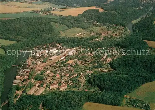 AK / Ansichtskarte Kriebethal_Kriebstein Fliegeraufnahme Kriebethal_Kriebstein