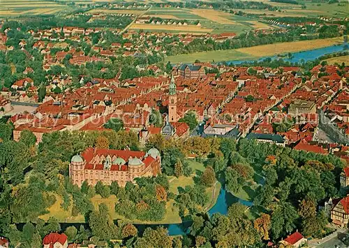 AK / Ansichtskarte Celle_Niedersachsen Schloss der Herzoege zu Braunschweig und Lueneburg Fliegeraufnahme Celle_Niedersachsen