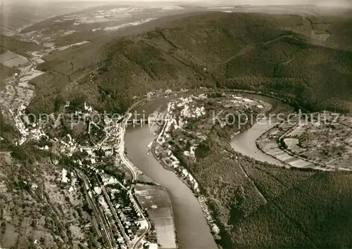 AK / Ansichtskarte Hirschhorn_Neckar Fliegeraufnahme Hirschhorn Neckar