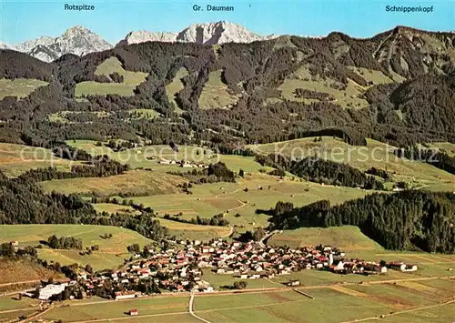 AK / Ansichtskarte Altstaedten_Allgaeu Fliegeraufnahme mit Rotspitze Gr Daumen Schnippenkopf Altstaedten_Allgaeu