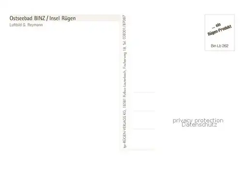 AK / Ansichtskarte Binz_Ruegen Fliegeraufnahme Binz_Ruegen
