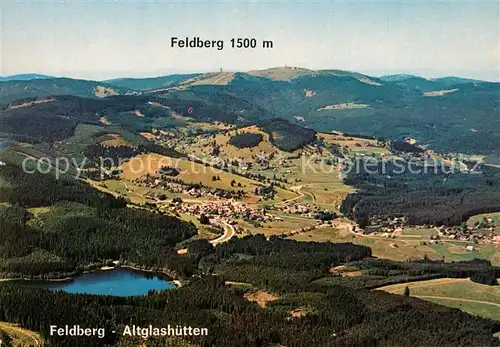 AK / Ansichtskarte Altglashuetten Fliegeraufnahme mit Feldberg Altglashuetten