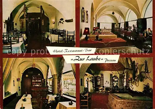 AK / Ansichtskarte Passau Hotel Restaurant Bar Zur Laube Passau