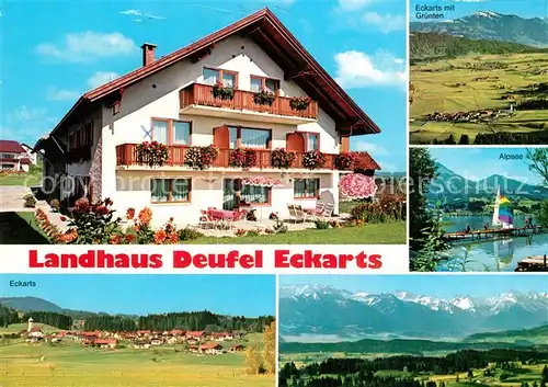 AK / Ansichtskarte Eckarts_Allgaeu Landhaus Paul Deufel Eckarts Allgaeu