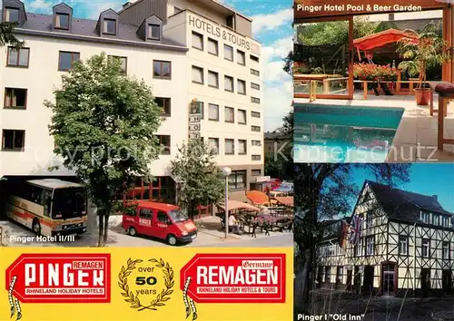 AK / Ansichtskarte Remagen Rhineland Holiday Pinger Hotels Remagen